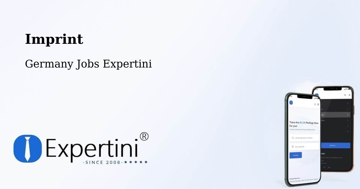 Imprint – Melsungen - Germany Jobs Expertini